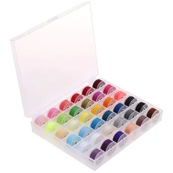 

36-color high-quality sewing thread boxed bobbin set Polyester thread With storage box DIY for children