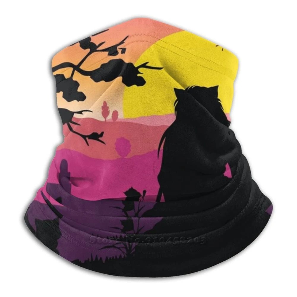 Inuyasha Scarf Bandana Neck Warmer Headband Cycling Mask Inuyasha Sunset Pretty Pink Anime mens designer scarf