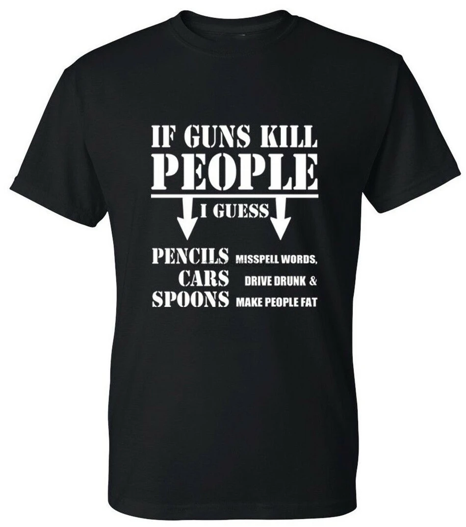 Футболка с надписью If Guns Kill People забавная Мужская футболка размеров M Xl 2Xl 18Xl |