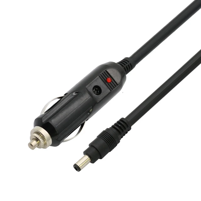  DC 5.5 x 2.1mm Connector Car Charger Power Supply Cord