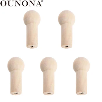 

OUNONA 8pcs Pegs Wooden Hanging Unfinished Simple Doll Pegs Hanger Pegs Clothes Hanger Cap Accessory for Store Home Hotel
