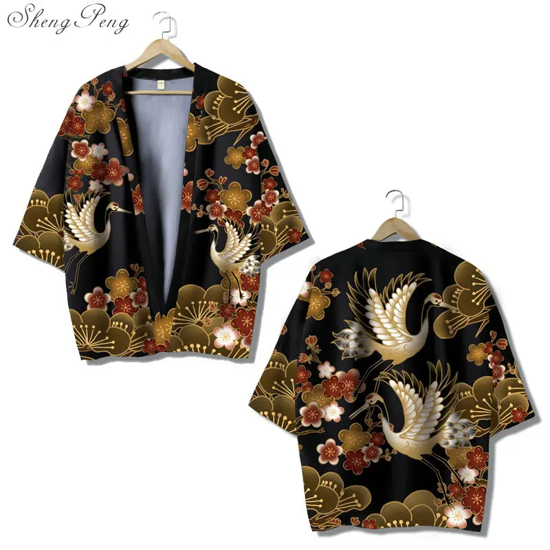Yukata haori мужской японский кимоно кардиган мужской самурайский костюм одежда кимоно куртка мужское кимоно рубашка юката haori V1636