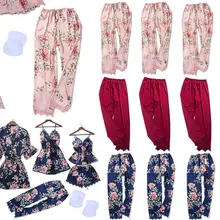 Женский Шелковый Атласный пижамный комплект, пижама, одежда для сна, костюм для отдыха