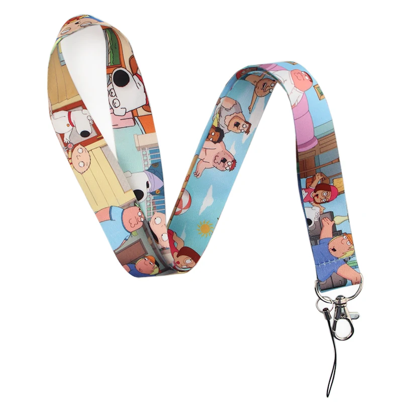 K394 20 шт./партия семья Guy Lanyards для брелка ID карты пройти мобильный телефон USB держатель значка Висячие веревки шнурок