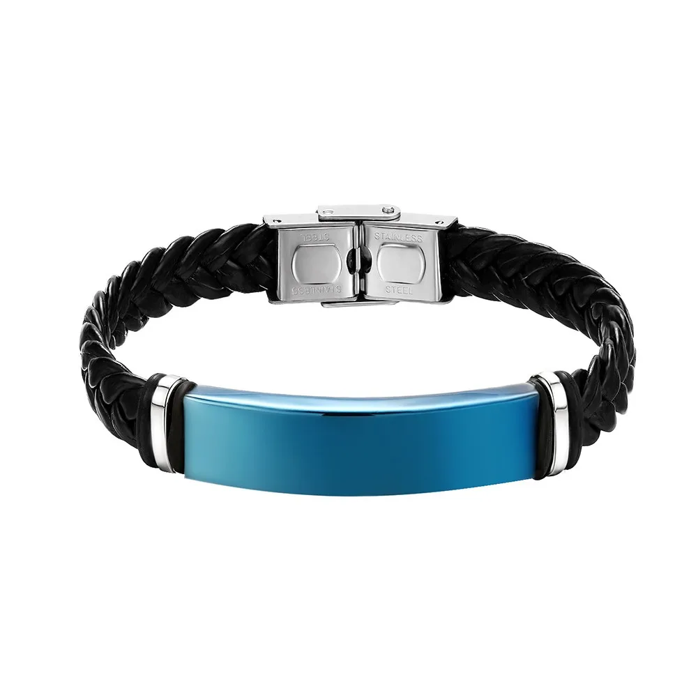 bohemian Leather Rope Bracelet Europe And America Hiphop Men's Hip Hop Jewelry Bracelet pulseras mujer moda браслет мужской