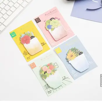 

Cute kawaii natural bonsai notes memo pad note office planner label paper stationery school supplies