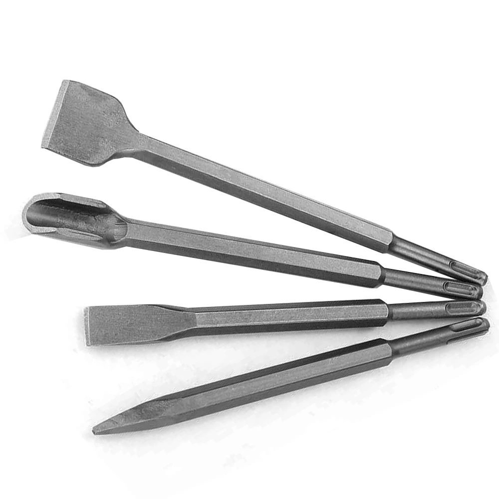SDS-PLUS-Chisels-Set-1PC-250mm-Electric-Hammer-Drill-Bit-Point-Groove ...
