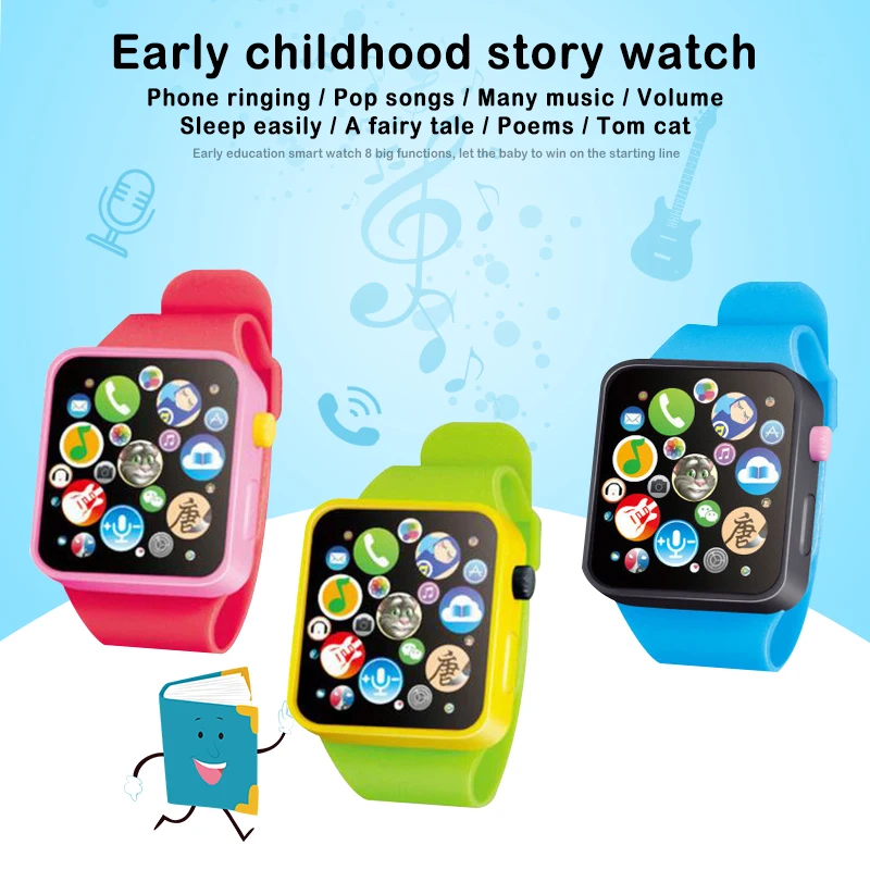 Новое поступление, электронные игрушечные часы Монтессори для детей, 8 основных функций, 9 цветов, музыкальные игрушечные часы, забавные вещи для малышей