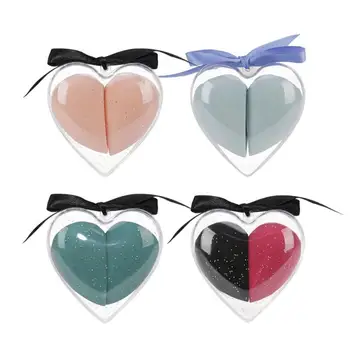 

O.TWO.O 2 PCS Beauty Egg Heart-shaped Puff Wet And Dry Beauty Makeup Soft Egg Makeup Puff Sponge Puff Makeup Tool Cosmetic Gifts