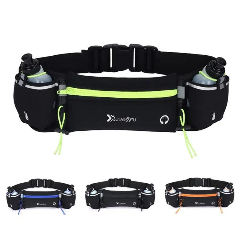 Marathon Dual Pocket Running Bag Trail Waist Belt For Phone Unisex Sports Fanny Pack Fitness Water Bottle | Спорт и развлечения