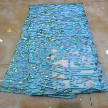 

African Lace Fabric 2020 Blue Milk silky Lace Fabrics High Quality net Lace Embroidery French Tulle Lace Fabric For Wedding
