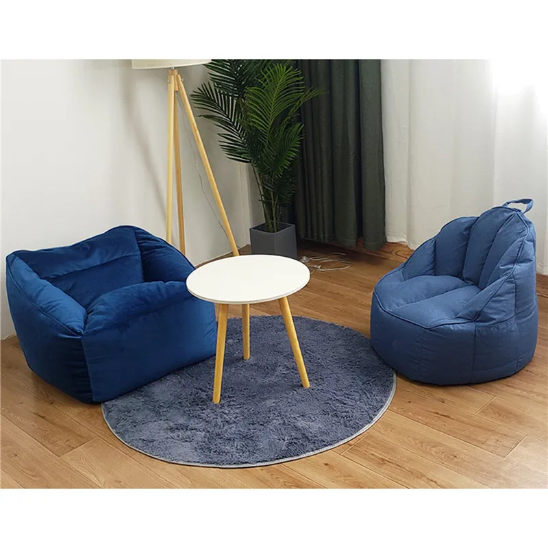 Single Sofa Cama Tatami Comfortable Bedroom Balcony Living Room Creative Lazy Soft Bean Bag Chair Without Filling Children Sofas