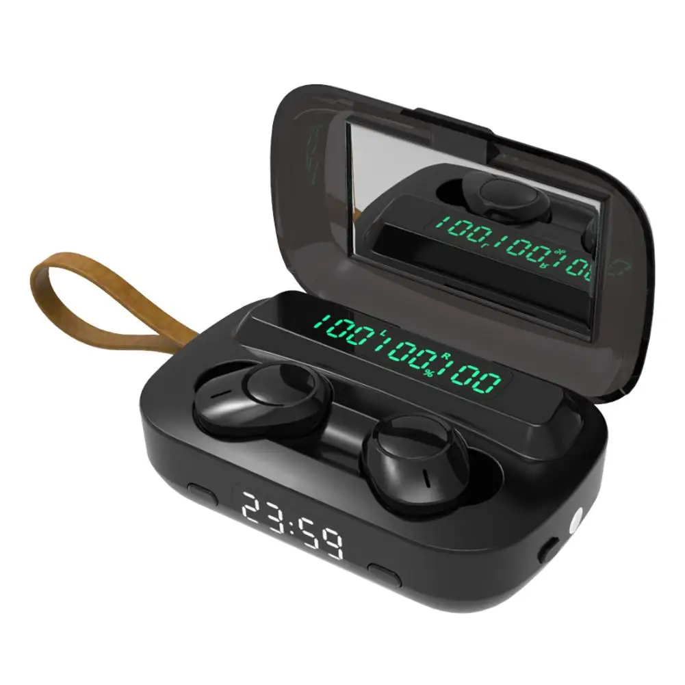 M13 TWS Wireless Waterproof Bluetooth 5 1 Headset with Microphone LED Display