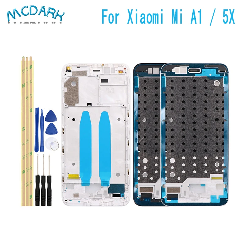 Передняя рамка Mcdark 5 дюйма корпус для Xiaomi Mi A1 ЖК-рамка с лицевой панелью запасные