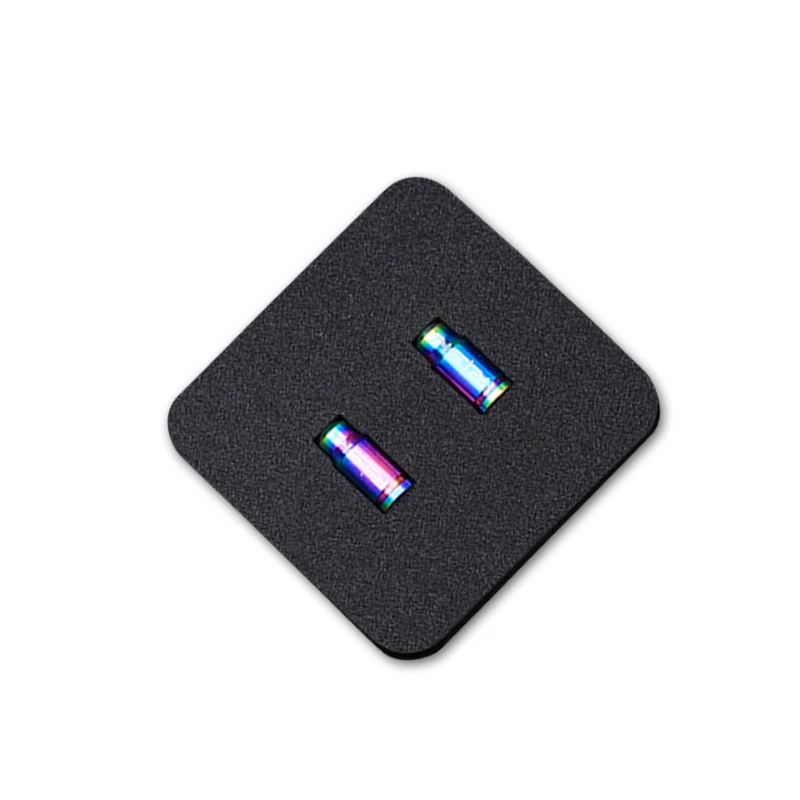 Rainbow Риск 2 шт. велосипед из титанового сплава шины, газовая Защитная крышка от пыли для Presta клапан MTB дорожный велосипед французские держатели сопла крышка s - Color: Rainbow