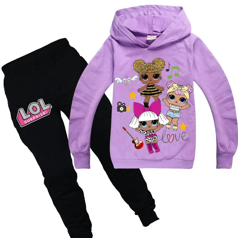 

Baby Girls Clothing Sets Children 3-11 Years Birthday Suit Girls Tracksuits Kids Long Sleeve Suits Hoodies Top +Pants 2pcs Set
