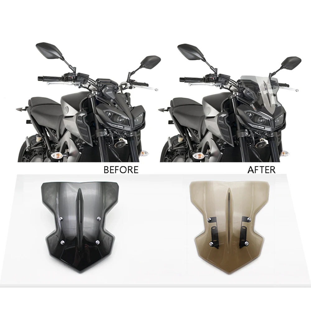 Для YAMAHA MT 09 MT09 лобовое стекло с креплением для YAMAHA MT-09 FZ-09