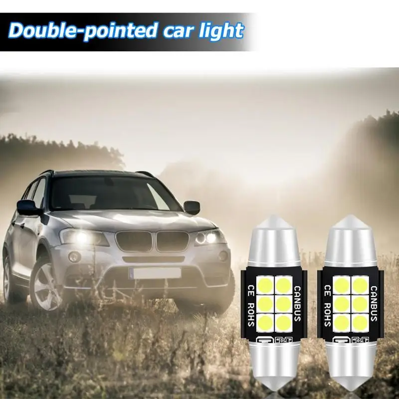Универсальный Festoon автоматический светильник для чтения лампы 6SMD 3030