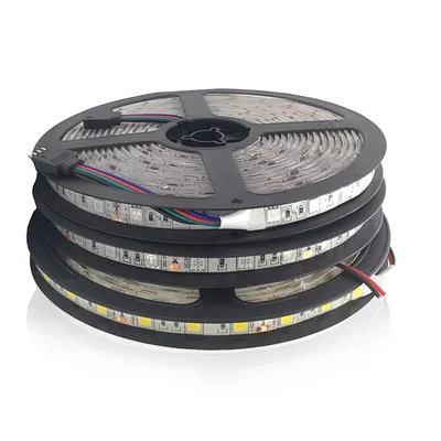 DC 5050 24V LED Strip RGB WarmWhite 24 v 5 meter waterproof flexible Light stripe 60LED/MLed Tape Luces lamp Ribbon tv backlight