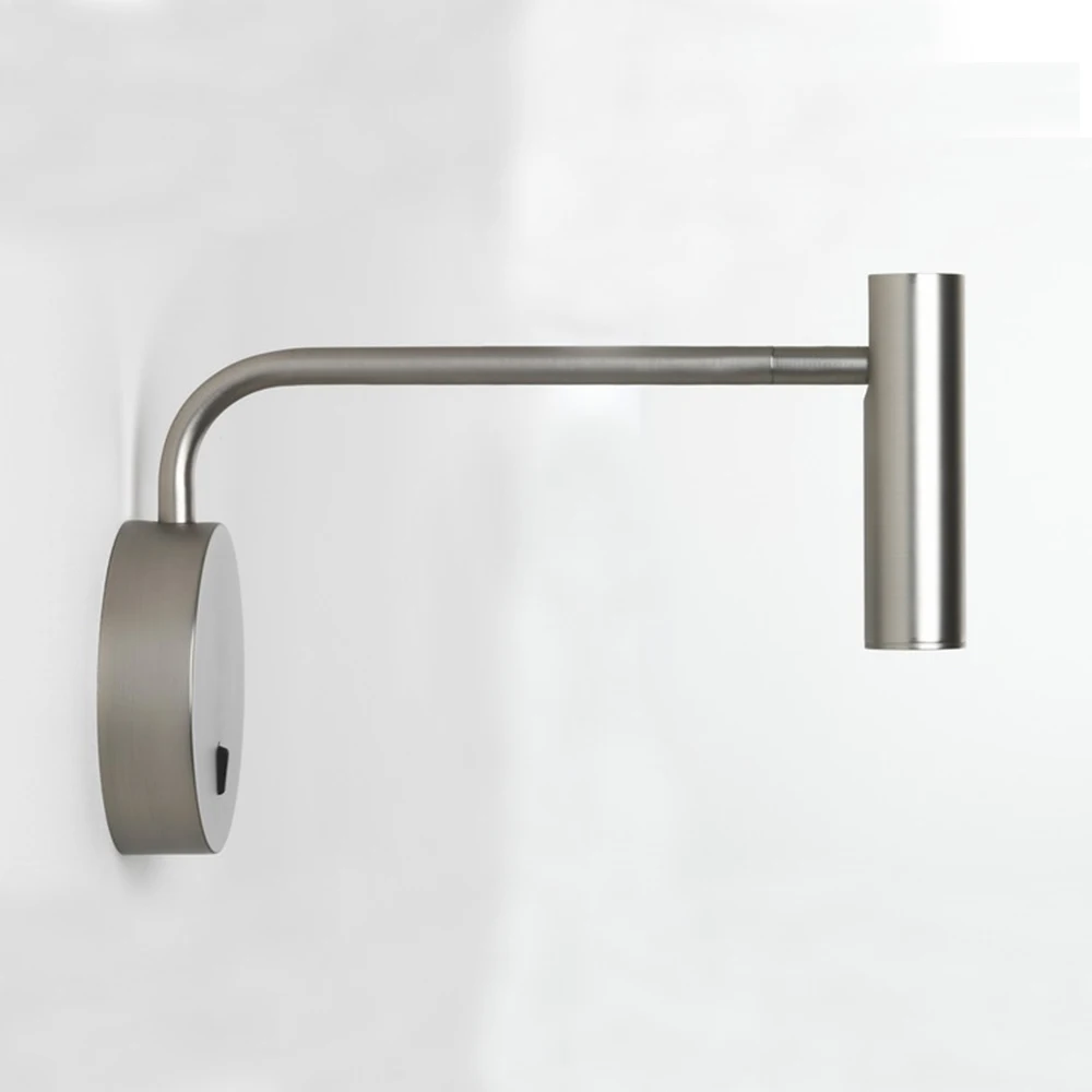 Satin Nickel D ZEROUNO домашний современный декор, настенный светильник для спальни, поворотный кронштейн с переключателем, светодиодный 3 Вт светильник для чтения, ночной Светильник для прикроватной тумбы, для внутреннего интерьера - Цвет абажура: Satin Nickel D
