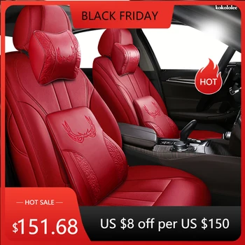 

kokololee Custom Leather car seat cover For VW T-Cross C-TREK Volkswagen CC SANTANA JETTA BORA Automobiles Seat Covers