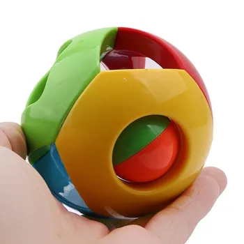 

Colorful Plastic Round Ball Rattle Children Hand Grasping Rattles Ball Kids Boys Jingle Bell Infant Educational Toys