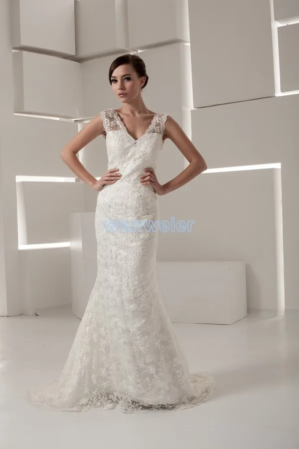 

free shipping 2014 new design romantic greek style bridal gown good quality custom size/color white lace mermaid wedding dress