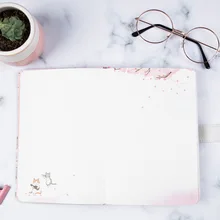 Friends paper Culture LEnWA hua ji B6 цветная магнитная пряжка PDA блокнот романтическая вишня милый Кот
