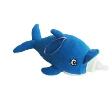 Shark SHUJIN бутылка для детского молока плюшевый чехол для младенца держатель молочной бутылки мультфильм животных мягкий плюш сохраняет тепло мешок теплоизоляционные сумки - Цвет: Shark