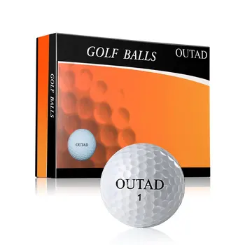 

OUTAD 12pcs Practice Safe Non-toxic Ultra-light Synthetic Rubber Golf Balls for Indoor Outdoor Practice Match