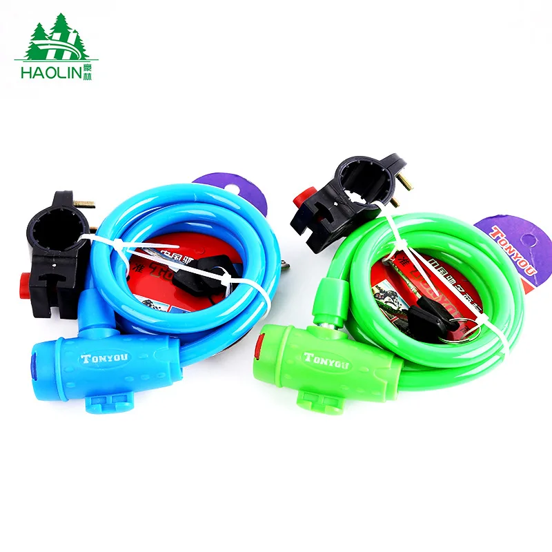 

[Manufacturers Direct Selling] Bicycle Mountain Bike Color Wire Lock Circle Circular Lock Bicycle Lock Circular Lock