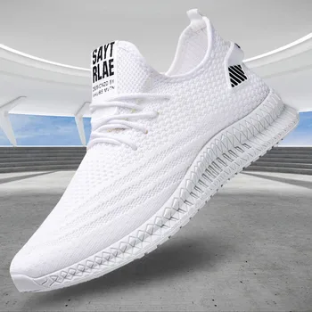 

Spring New Flynit Sports Running Shoes Explosion Models Men's Wild Casual Men's Shoes Breathable Light Men's Fashion Sneakers
