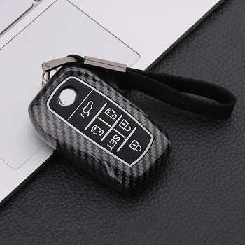 

Carbon fiber Car Key Fob Cover Case For Toyota Previa Alphard Vellfire 30 2015 2016 2017 2018 2019 Remote Keyless Protect Shell