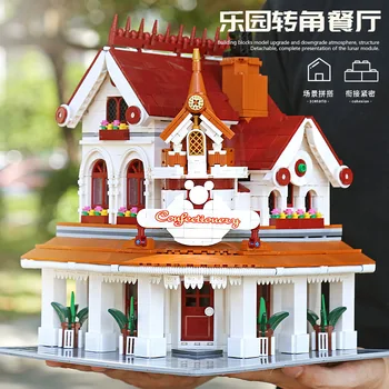 

Mould King 11003 2527PCS MOC Parisian Restaurant Corner Creator Street View Model Building Blocks Bricks 10243 Education Toys