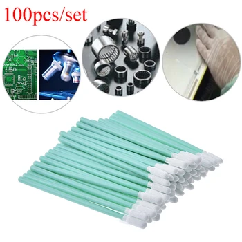 

100 Pcs Cleaning Swabs Sponge Stick For Epson/Roland/Mimaki/Mutoh Eco Solvent Printer Cleaning Swab 70mm