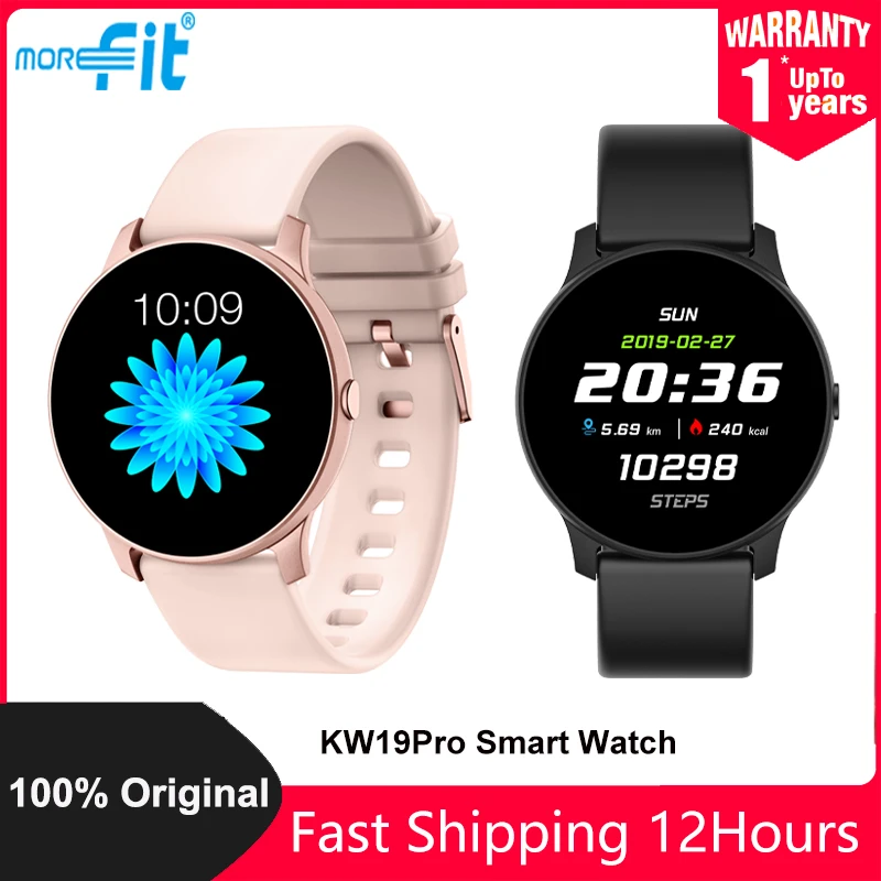 Original MoreFit KW19 Pro Smart watch Full Touch Waterproof Heart Rate