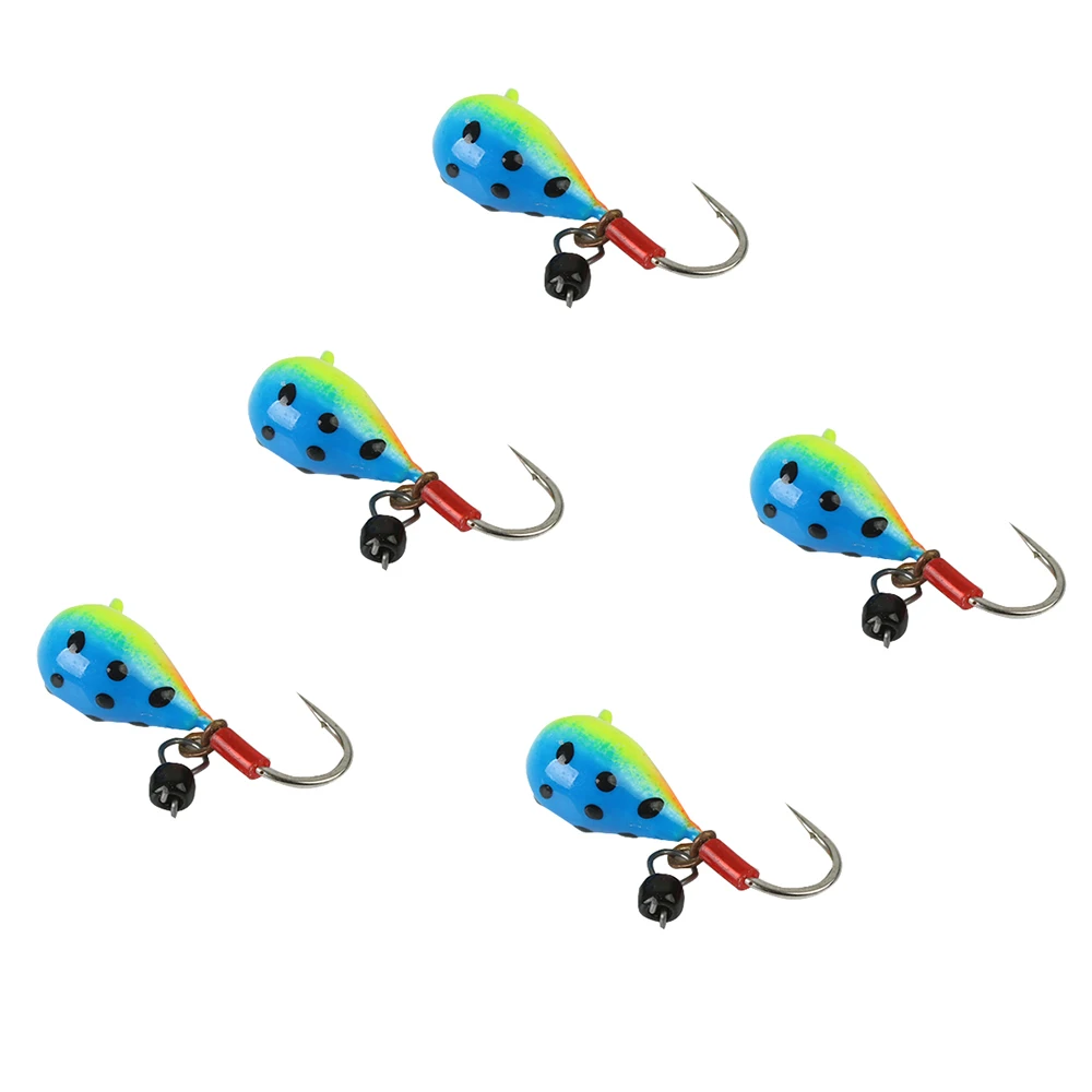 5pc Ice jig 016 eye Maximumcatch 16#14#12# вольфрамовый джиг для подледной рыбалки, 0,42 г-1,90 г, приманка для подледной рыбалки, 11 мм-17 мм, японский крючок, зимние приманки для рыбалки - Цвет: 5pc Ice jig 016 eye