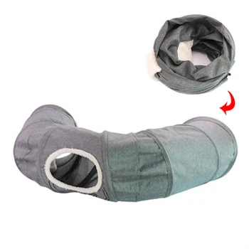 

Foldable Cat Tunnel Toy 3 Holes Scratch-resistant Kitten Puppy Indoor Play Game Tube Pet Cat Interactive Training Toys