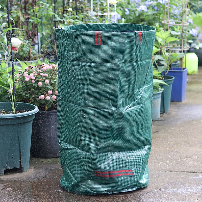 500L/300L Grande Borsa Per Rifiuti Da Giardino Cortile Foglia Erbacce Erba Macerie Sacchetto Della Spazzatura Heavy Duty Garden Sacchetti Della Spazza