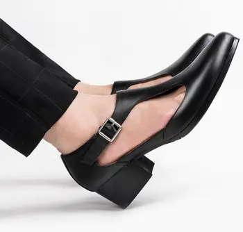 

Summer Men Sandals High heel Genuine Leather Hollow Breathable Business Dress Men's Sandals Trend Fashion Leisure Party Sandals