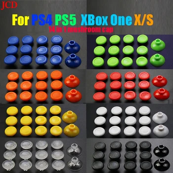 JCD 분리형 엄지 스틱 캡, XBox One X/S Switch Pro 조이스틱 버섯 헤드용 그립 캡, PS5, PS4, 14 in 1