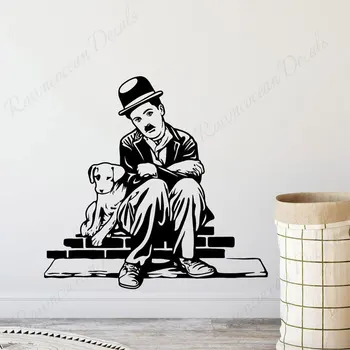 

Charlie Chaplin Wall Decal Sign Comedy Poster Movie Celebrity Vinyl Sticker Bedroom Playroom Decor Nursery Wall Art Funny4436