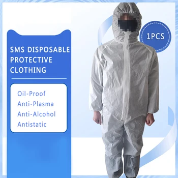

Non-woven Jumpsuit-suitable For Height M/L Size Maquillaje Disposable Protective Clothing Custom Ordinary Isolation Clothing