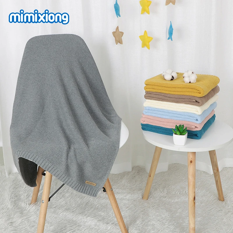 Super Soft Newborn Swaddle Blanket 100*80cm Knitted Toddler Infant