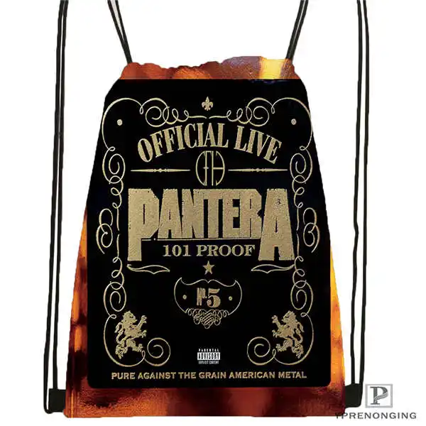 Custom Pantera Final передняя крышка походная сумка на шнурке милый рюкзак для детей(черная спинка) 31x40 см#180531-04-42 - Цвет: Drawstring Backpack