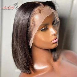 Quality Upgrade 13x5x2 Straight Lace Front Bob Wig With Baby Hair Pre Plucked Bleached Knots Arabella Hair T Part 4x4 Bob Wig