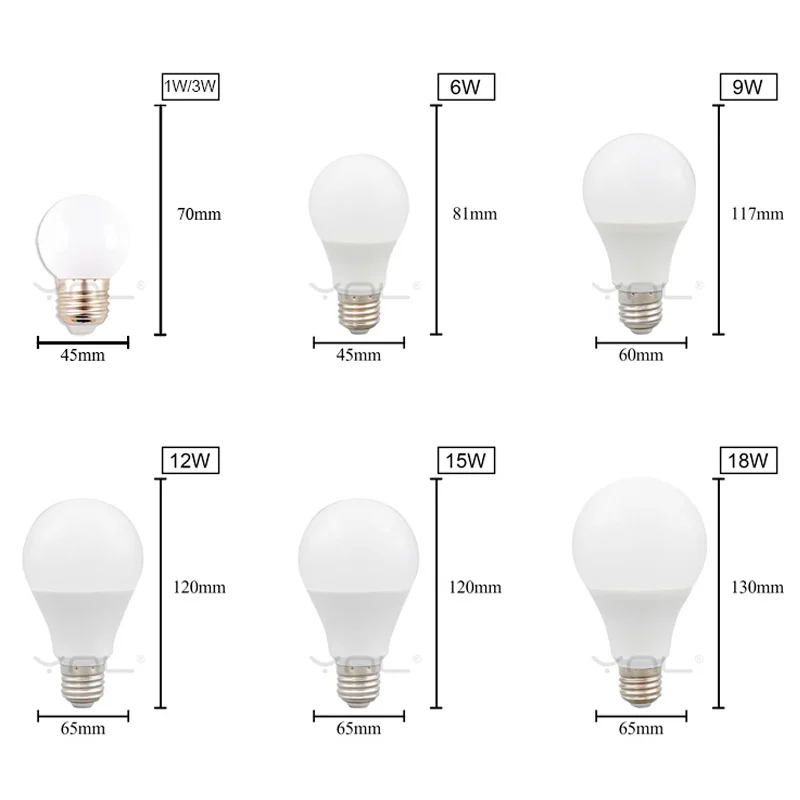 4PCS Led Table Lamp E27 Led Light Bulb 3W 6W 9W 12W 15W 18W AC 220V Top Quality Bombillas Led Spotlight Light Cold Warm White