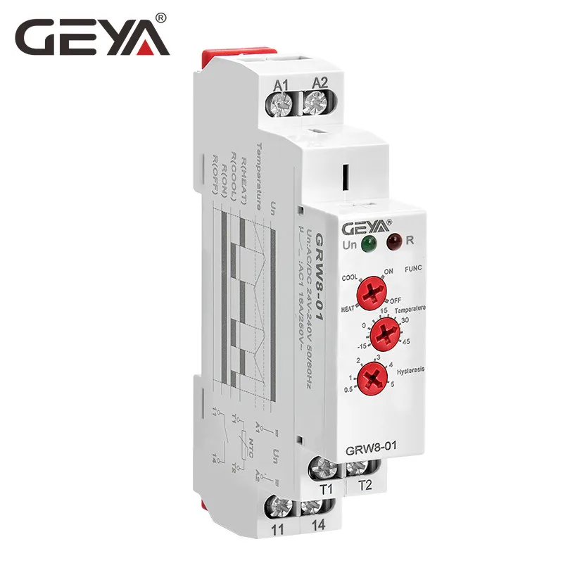 GEYA GRW8 01 регулятор температуры нагрева и охлаждения 16A AC DC 24 V 240 с