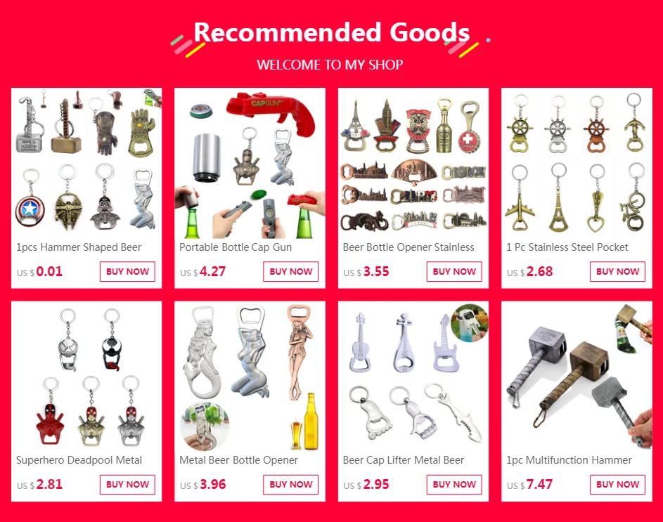 1pcs Hammer Shaped Beer Bottle Opener Portable Keychain Metal Tools Infinity Thanos Gauntlet Soda Glass Caps Remover Openers