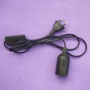 

E27 EU Plug Lamp Holder Converter with On/Off Switch Light Bulb Extension Cable Lampholder E27 Socket Hang Lightbulb Wire